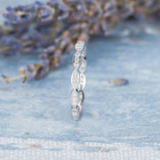 Round Brilliant Cut Full Eternity Unique Wedding Band Mapple Gems